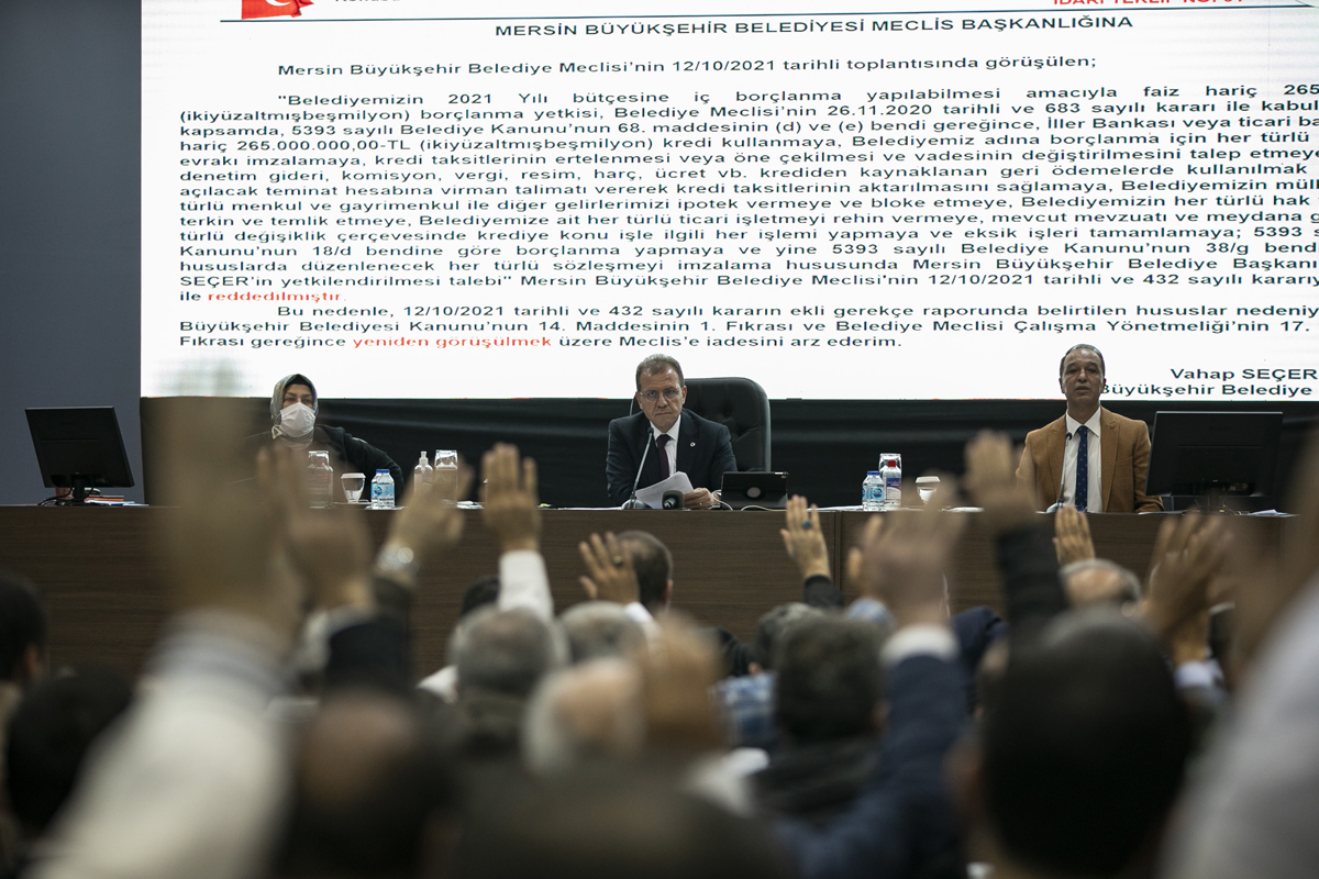 Mersin Büyükşehir Belediye Meclisi’nin