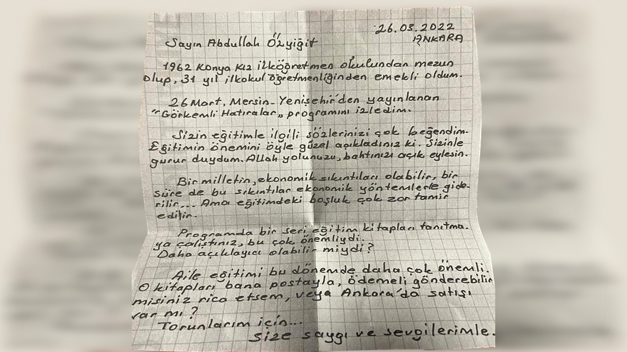 Ankara’da yaşayan emekli bir