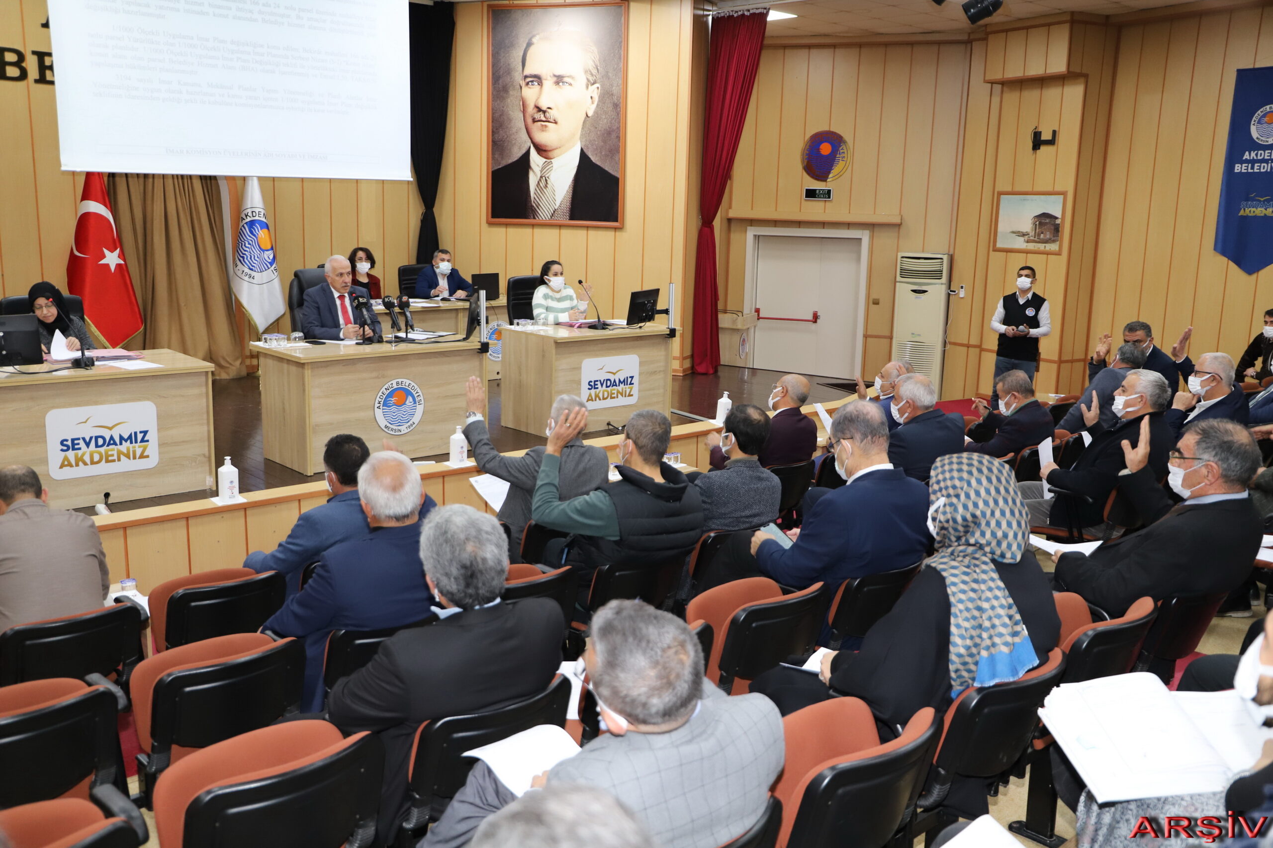 Akdeniz Belediyesi; ilçe sınırlarında