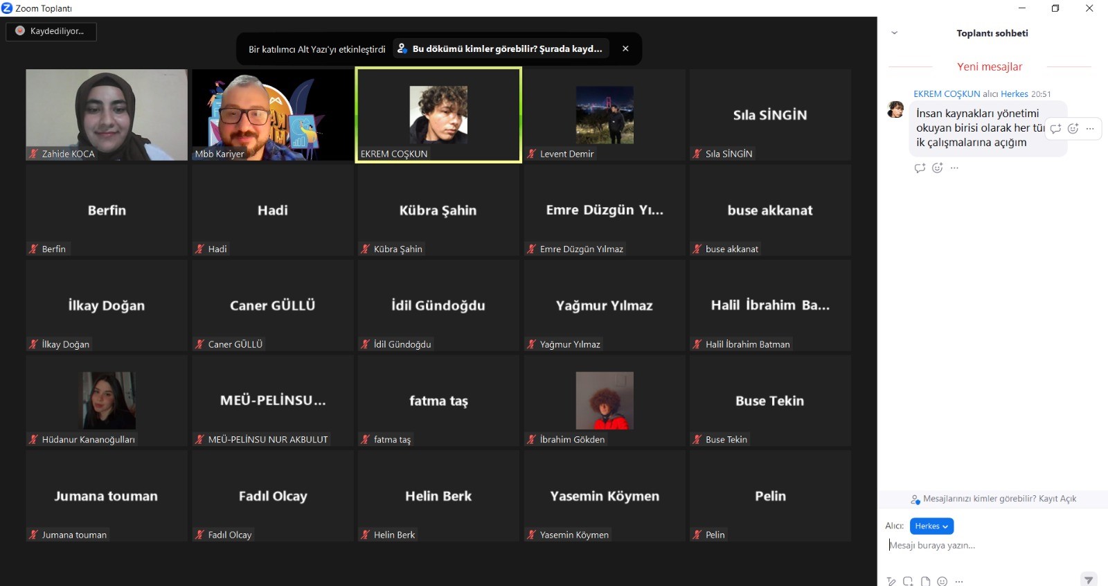 KARİYER MERKEZİ ÜNİVERSİTELİLERİN YANINDA Mersin Büyükşehir Belediye Kariyer