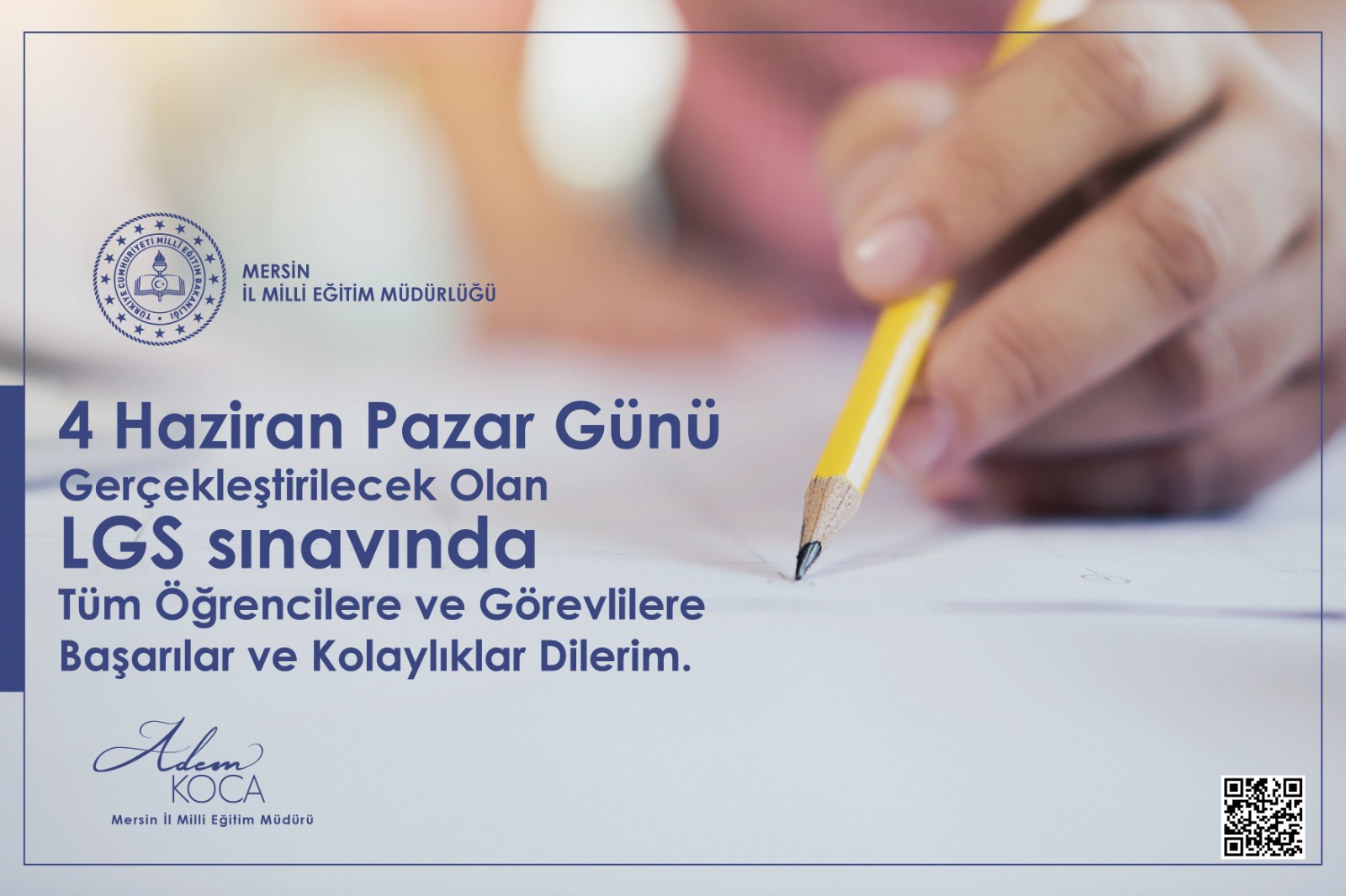 İl Milli Eğitim Müdürümüz