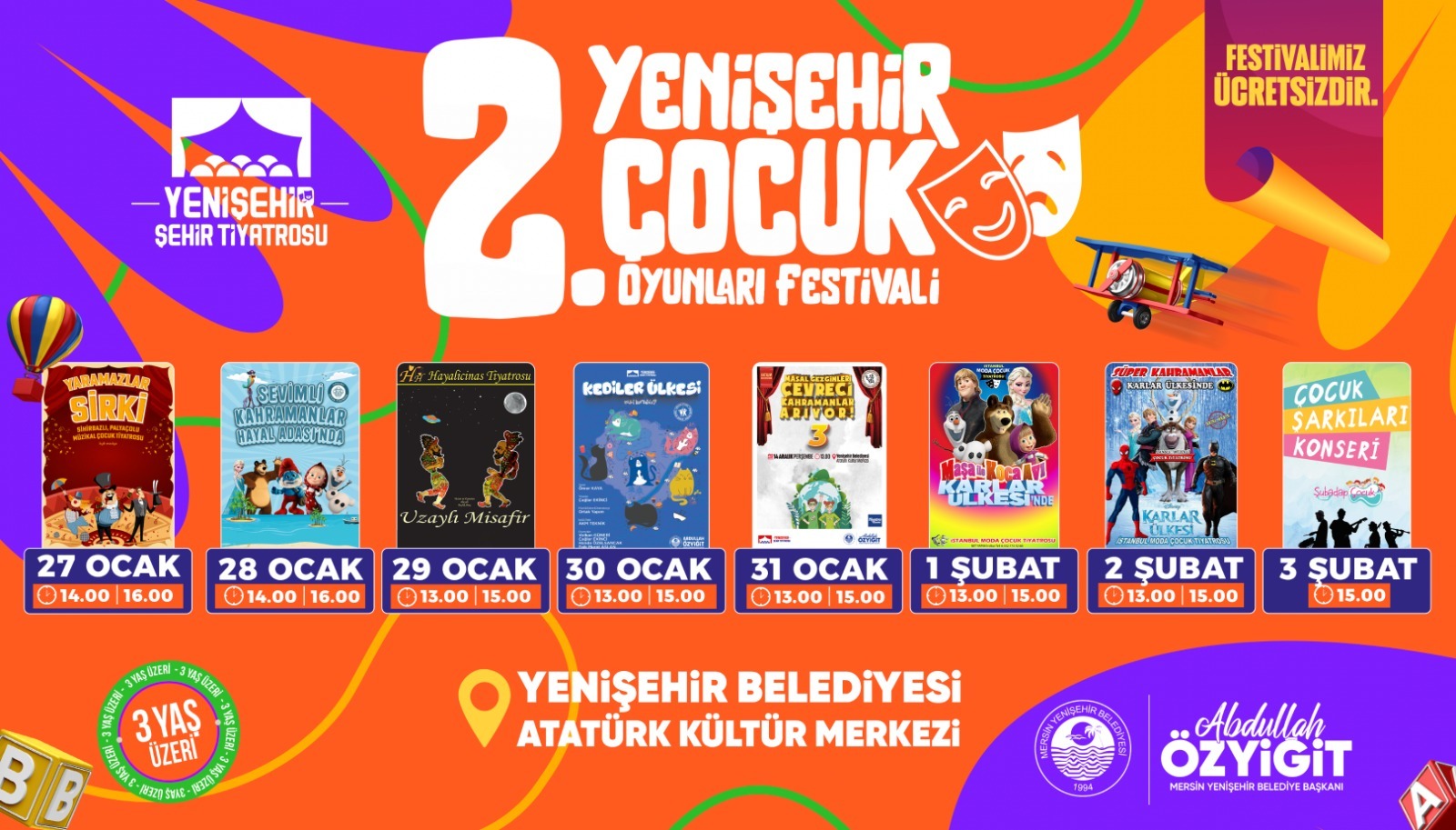 Mersin Yenişehir Belediyesi, çocukların