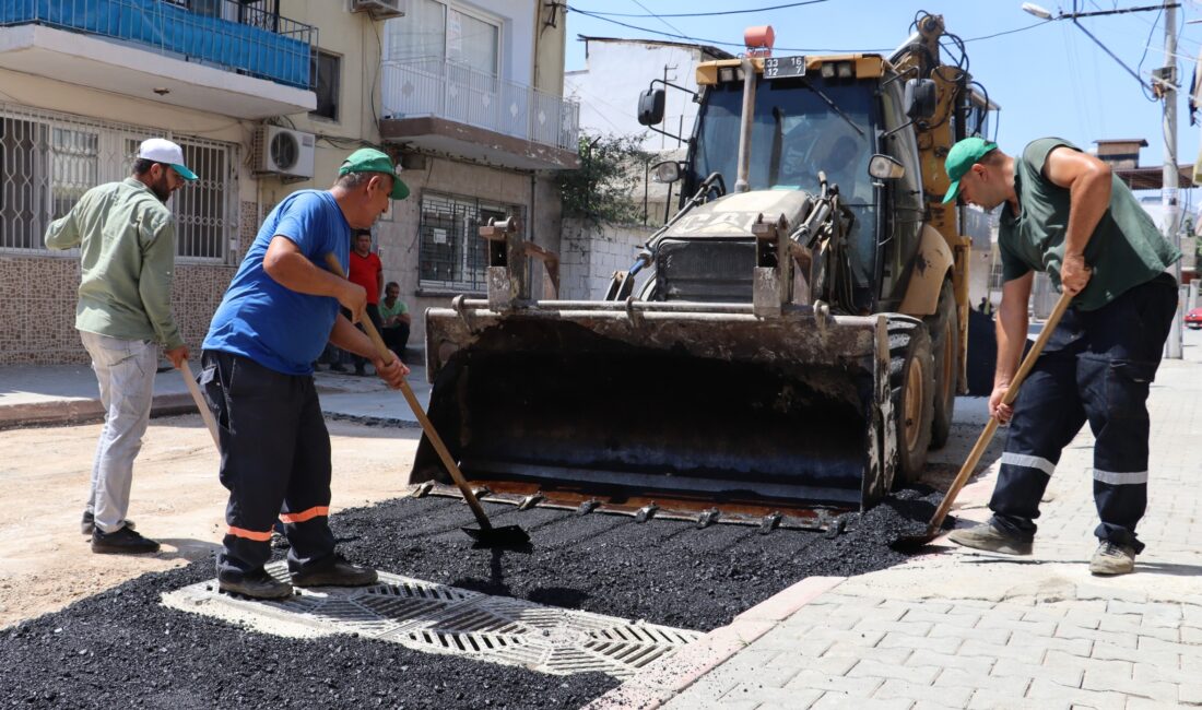 Kentin birçok noktasında çalışma