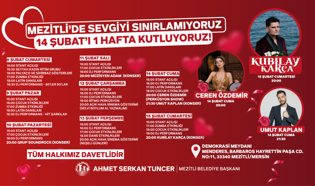 Mezitli Belediyesi, 14 Şubat