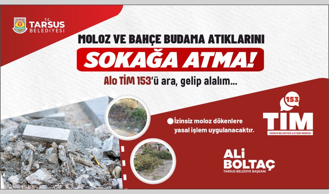 Tarsus Belediyesi, çevre temizliği