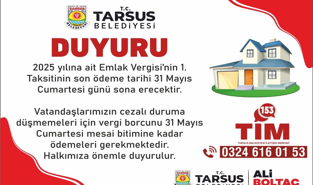 Tarsus Belediyesi, 2025 yılı