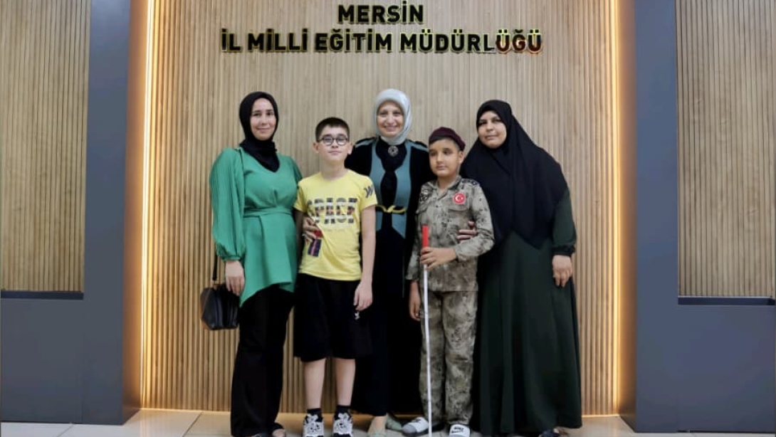 Görme engelli öğrencilerimiz Ömer