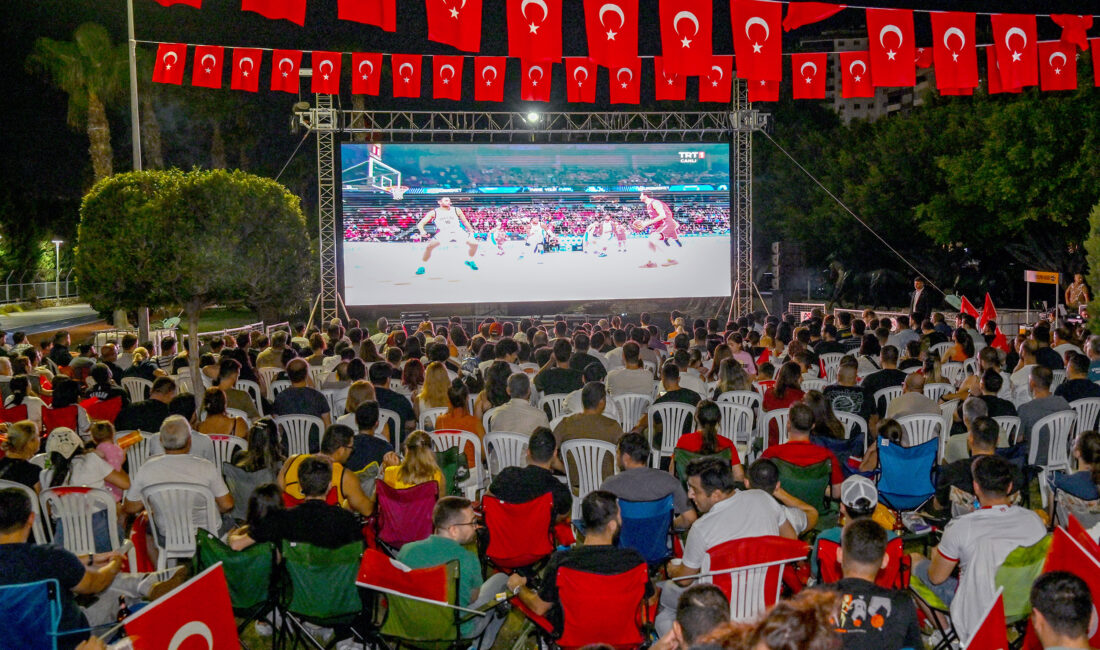 FİNAL MAÇINDA DA DEV EKRAN KURULACAK Mersin Büyükşehir Belediyesi, Marina