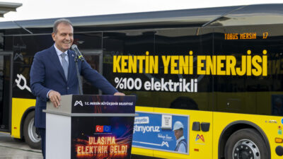 MERSİN BÜYÜKŞEHİR’DEN BİR İLK DAHA; ULAŞIMA ELEKTRİK GELDİ