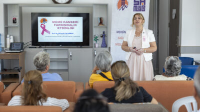 MERSİN BÜYÜKŞEHİR BELEDİYESİ’NDEN MEME KANSERİ FARKINDALIĞINA DESTEK