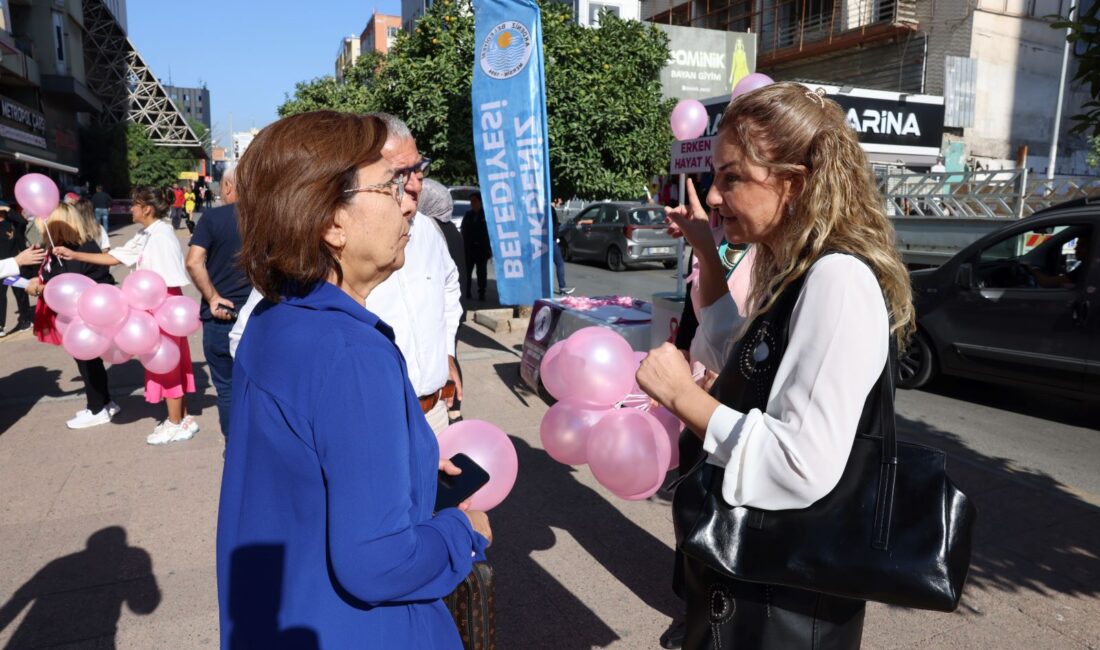 Akdeniz Belediyesi’nden Meme Kanseri Farkındalığı İçin Pembe Kurdele Akdeniz Belediyesi ile İlçe