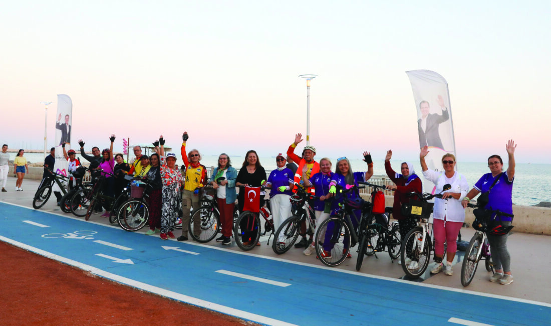 BÜYÜKŞEHİR, KADINLARA GÜVENLİ BİSİKLET SÜRMEYİ ÖĞRETİYOR Mersin Büyükşehir Belediyesi, ‘Bisiklet