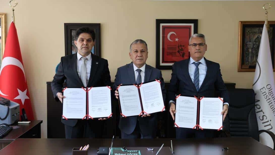 MERSİN OLGUNLAŞMA ENSTİTÜSÜ VE MERSİN ÜNİVERSİTESİ ARASINDA PROTOKOL İl Millî Eğitim Müdürü