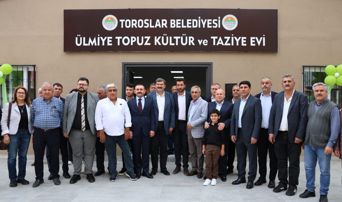 TOROSLAR’DA MİMAR SİNAN PARKI VE ÜLMİYE TOPUZ TAZİYE EVİ AÇILDI Toroslar Belediyesi, Güneykent Mahallesi’nde