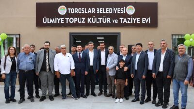 TOROSLAR’DA MİMAR SİNAN PARKI VE ÜLMİYE TOPUZ TAZİYE EVİ AÇILDI