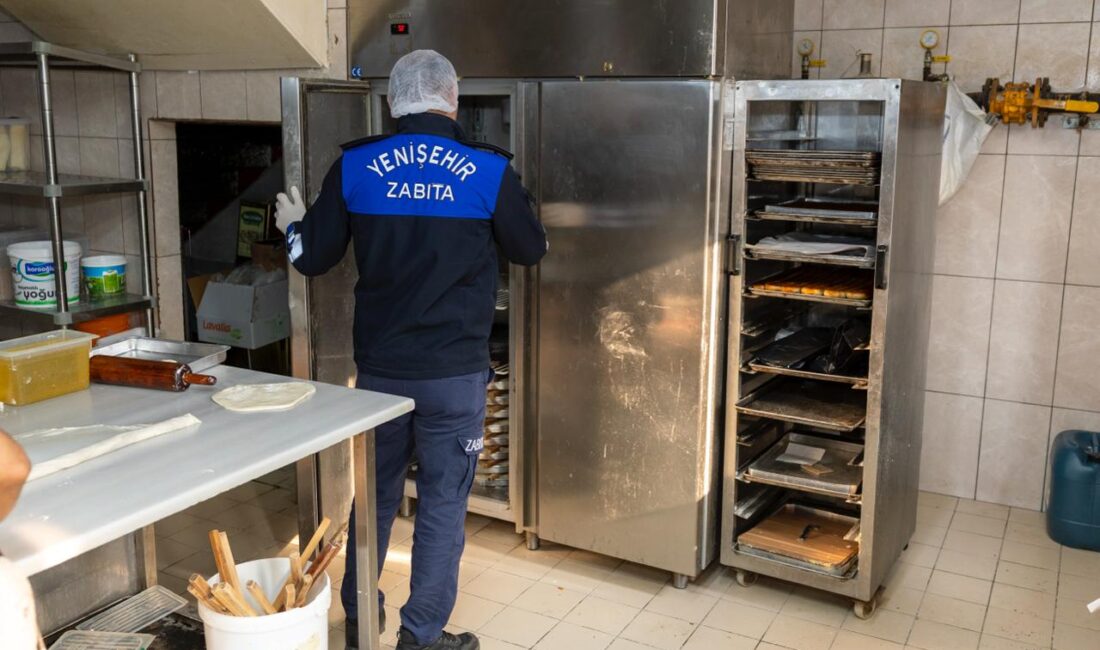 Yenişehir Belediyesi Zabıta ekipleri,