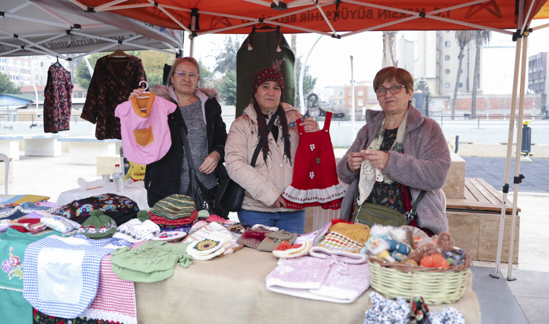 BÜYÜKŞEHİR’İN STANTLARINDA, GÖRÜNMEYEN KADIN EMEĞİ VİTRİNE ÇIKIYOR Mersin Büyükşehir Belediyesi’nin Çankaya