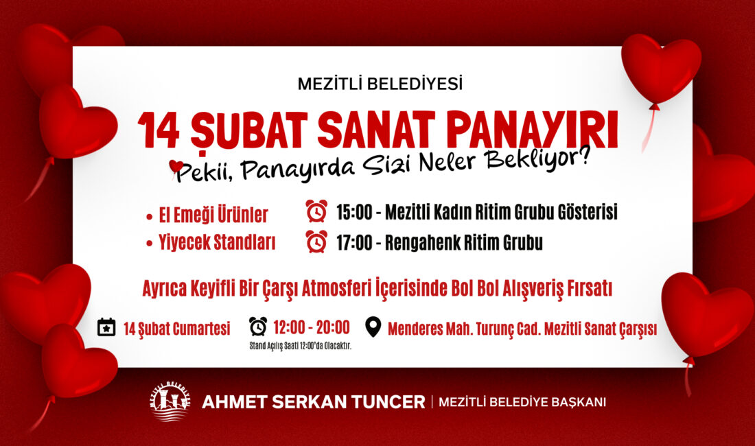 Mezitli Belediyesi, 14 Şubat’ta kente