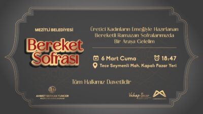 Dayanışmanın, paylaşmanın ve bereketin ayı