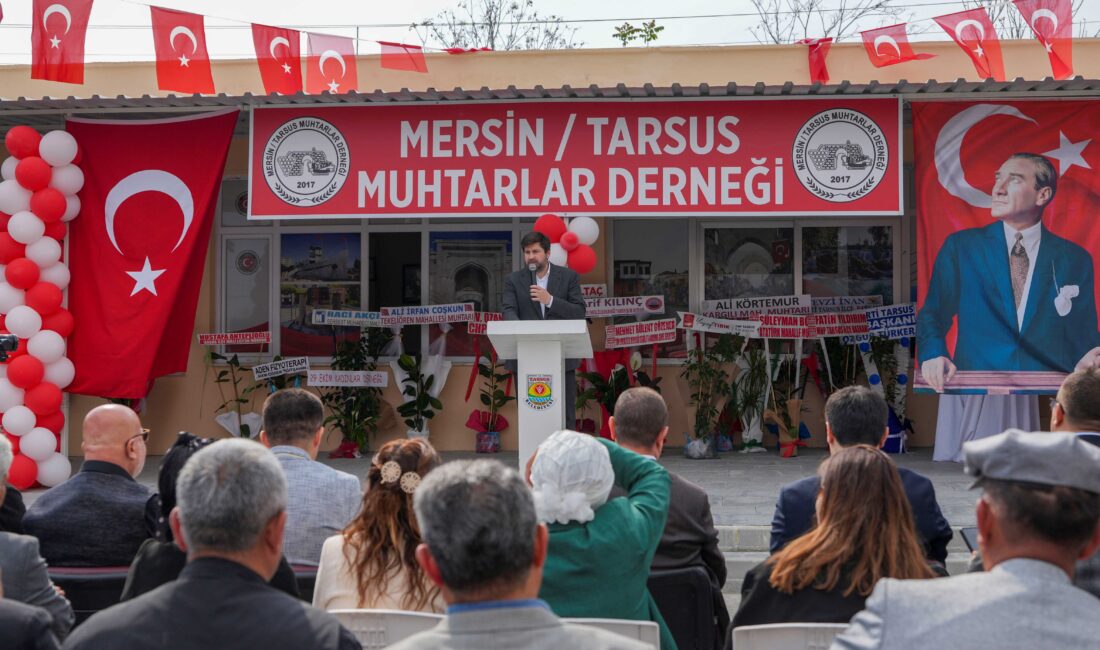 BAŞKAN ALİ BOLTAÇ, TARSUS MUHTARLAR DERNEĞİ’NİN YENİ HİZMET BİNASI AÇILIŞINA KATILDI Tarsus Muhtarlar Derneği’nin yeni