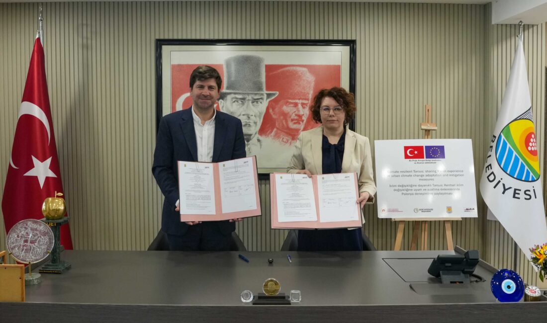 TARSUS BELEDİYESİ, POLONYA’NIN WARKA BELEDİYESİ İLE İKLİM DİRENCİ PROJESİNE İMZA ATTI Tarsus Belediyesi, Avrupa Birliği İklim