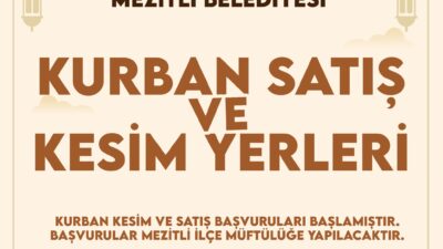 Mezitli Belediyesi, yaklaşan Kurban Bayramı