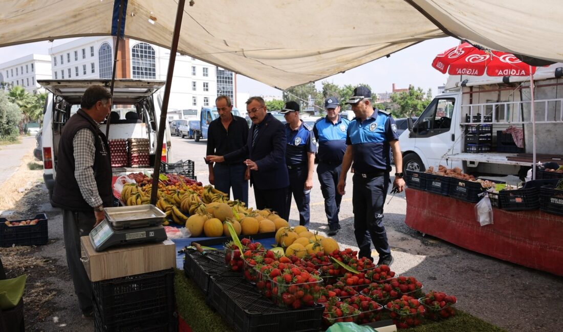 Akdeniz Zabıtası’ndan Pazarlarda Etiket ve Tartı Denetimi Akdeniz Belediyesi Zabıta Müdürlüğü