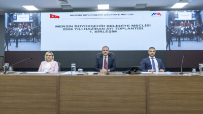 MERSİN BÜYÜKŞEHİR MECLİSİ’NİN HAZİRAN AYI 1. BİRLEŞİMİ, BAŞKAN SEÇER BAŞKANLIĞINDA GERÇEKLEŞTİRİLDİ Mersin Büyükşehir Belediye Meclisi’nin 2026