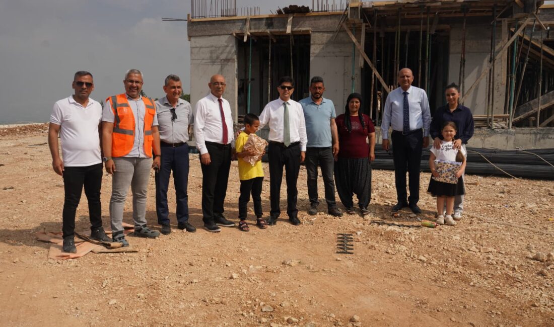 ÖZDEMİRCİ, YAPIMI DEVAM EDEN OKUL İNŞAATLARINI YERİNDE İNCELEDİ İl Millî Eğitim Müdürü Muhammed
