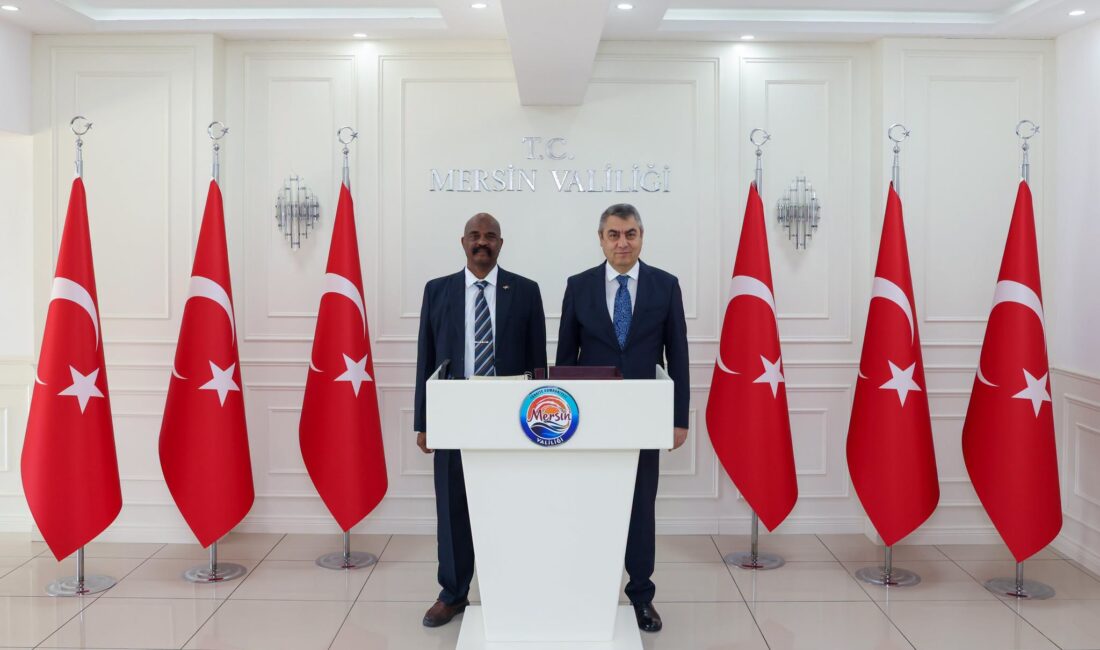 VALİ TOROS SUDAN HEYETİNİ AĞIRLADI Mersin Valisi Atilla Toros,