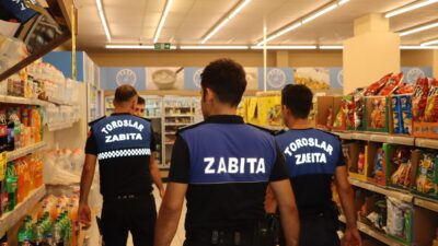 Toroslar Belediyesi Zabıta Müdürlüğü ekipleri,