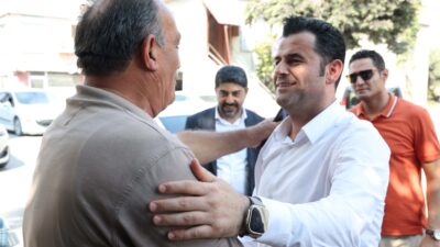 Mahalle ziyaretlerini sürdüren Akdeniz Kaymakamı