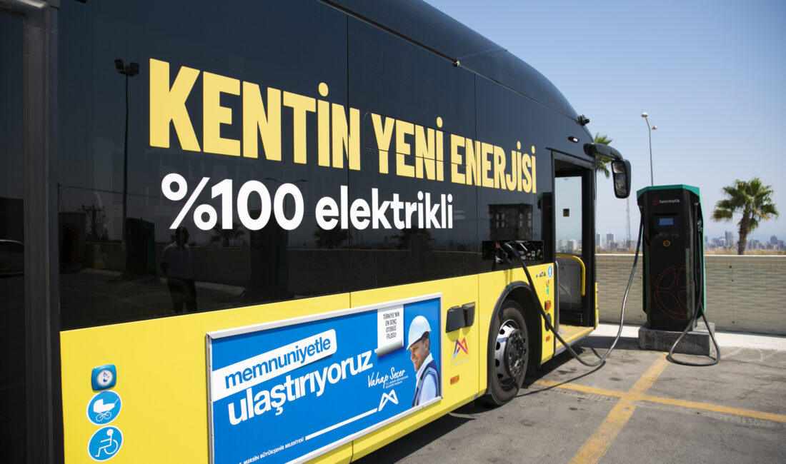 BÜYÜKŞEHİR’İN ELEKTRİKLİ OTOBÜSLERİ YAKIT GİDERLERİNDE TASARRUF SAĞLADI Mersin Büyükşehir Belediyesi bünyesinde