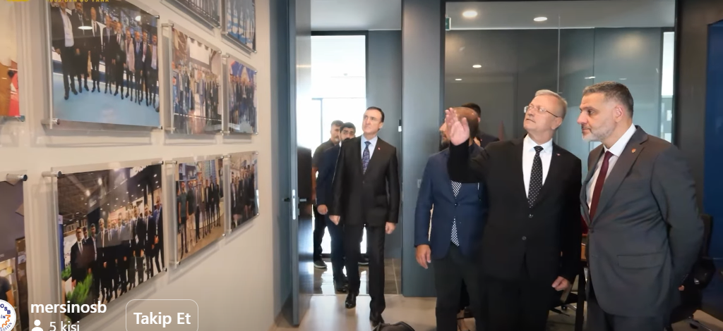 TSK GÜÇLENDİRME VAKFI GENEL MÜDÜRÜ BİLAL TOPÇU’DAN MERSİN OSB’YE ZİYARET