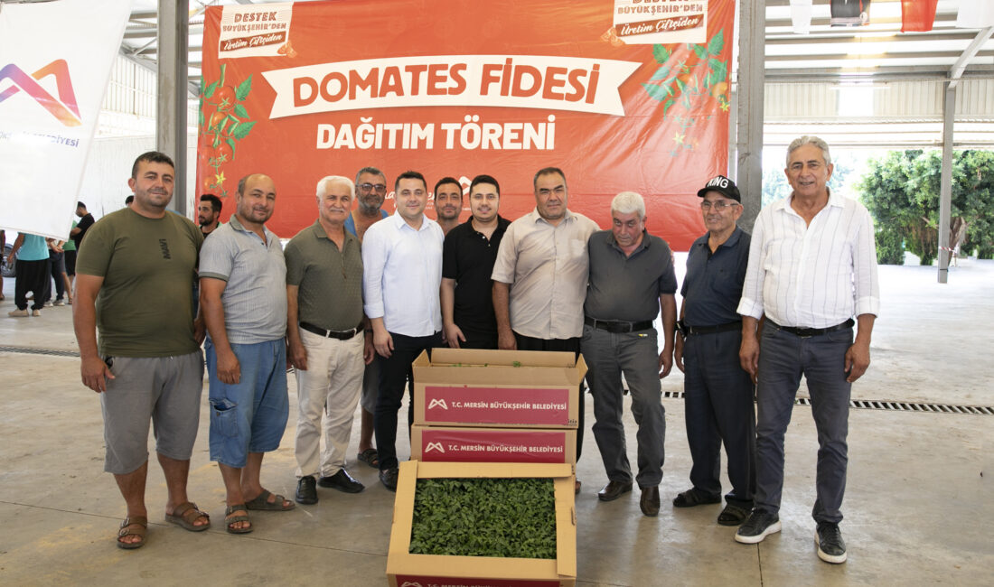 BÜYÜKŞEHİR’İN DOMATES FİDESİ DESTEĞİ ERDEMLİLİLERİN YÜZÜNÜ GÜLDÜRDÜ Mersin Büyükşehir Belediyesi Tarımsal
