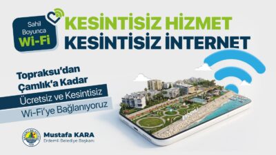 Erdemli Belediyesi, sahil şeridinde dijital