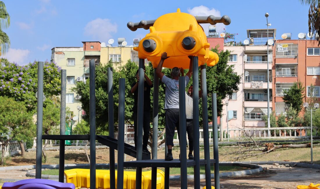 TOROSLAR’DA 5 YENİ PARK HİZMETE SUNULDU, 20 PARK YENİLENDİ Toroslar Belediyesi, çocukların güvenle oynayabileceği,