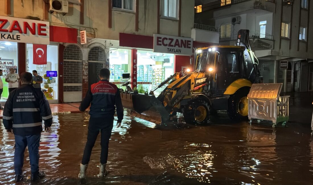 Yenişehir Belediyesi’nden su baskınlarına jet müdahale Mersin’de etkili olan sağanak